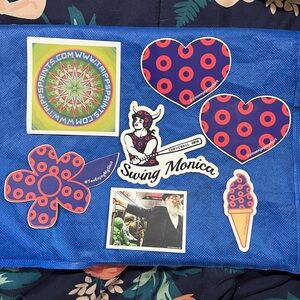 ⭕️🐟⭕️ PHISH Band vinyl Sticker Lot of 7 RaRe Curveball 2018 known artist